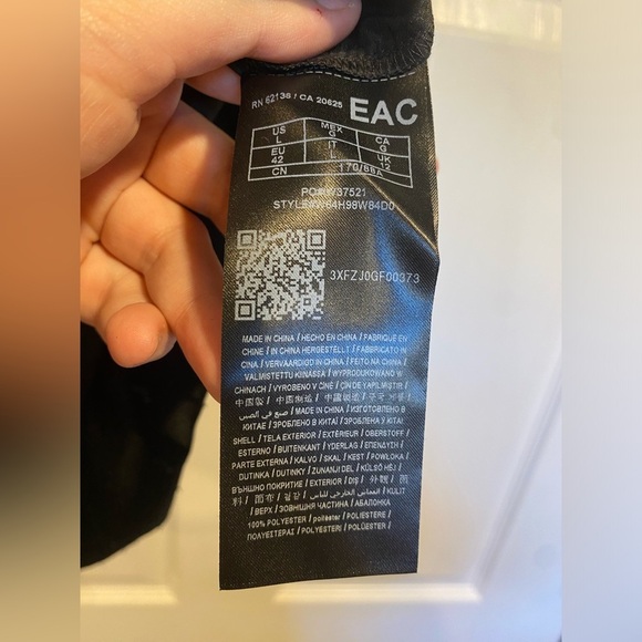 Guess Sheer Black Cut-Out Blouse Size Large - Picture 7 of 10